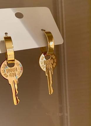 Серьги ключики