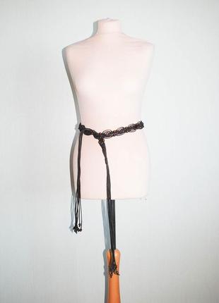 Лот плетеные пояса косичкой пояс косичка ремешок макраме шрнуком шнурки3 фото