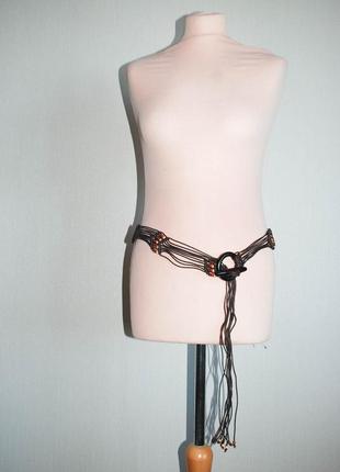 Лот плетеные пояса косичкой пояс косичка ремешок макраме шрнуком шнурки6 фото