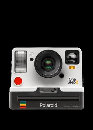 Фотоапарат миттєвого друку білий з чорним корпусом polaroid onestep 2 i‑type