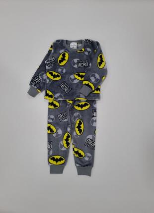 Тепла махрова піжама для хлопчика бетмен batman