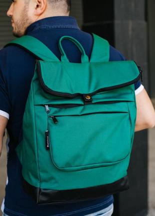 Рюкзак роллтоп "frog flap" зелений чоловічий, жіночий, унісекс, cordura, 20,8 л