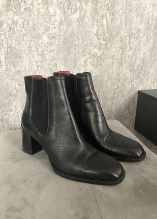 Ботинки zara из натуральной кожи