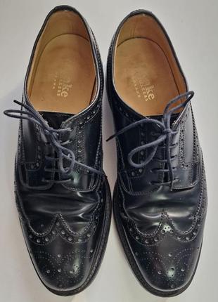 Мужские туфли броги  loake buckingham black