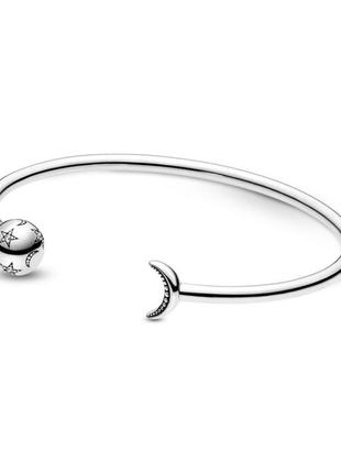 Серебряный браслет no brand месяц и звезды 599120c01 17.5
