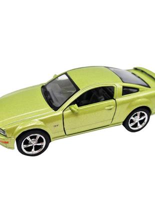 Инерционная машинка ford mustang gt 2006 kinsmart кт5091, 1:42  зеленый