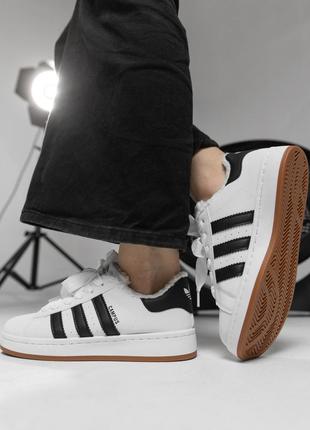 Женские кроссовки campus white/black 4 нп4890