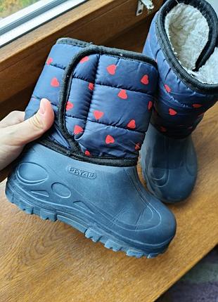 Сапоги резиновые на утеплителе б.в 31р(19-19,5)