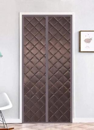 Магнітна штора утеплена на дверний отвір прошита magic term, розмір 210х90 см(або ваш розмір)