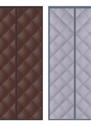 Магнітна штора утеплена на дверний отвір прошита magic term, розмір 210х90 см(або ваш розмір)