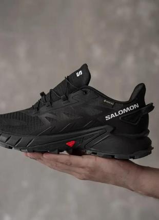 Кросівки  зимові salomon orange gore-tex, чоловічі кросівки