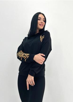 Жіночий худі з принтом "seed"