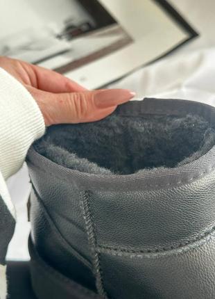 Натуральные угги на платформе угги black8 фото