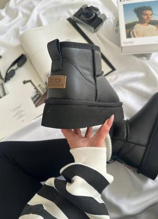 Натуральные угги на платформе угги black6 фото