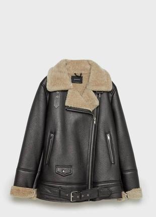 Дубленка в стиле stradivarius