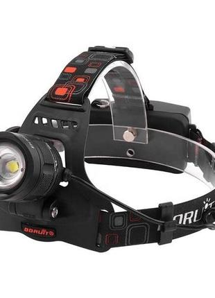 Налобный фонарь bailong bl-t32-p50, мощный налобный светодиодный фонарик на голову, три режима