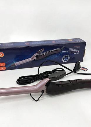 Плойка-щипці для завивки волосся magio mg-704, маленька плойка, стайлер для завивки