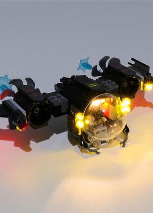 Набір для світлодіодної підсвітки briksmax, для конструктора batman batsub and the underwater clash, сумісний із lego 76116
