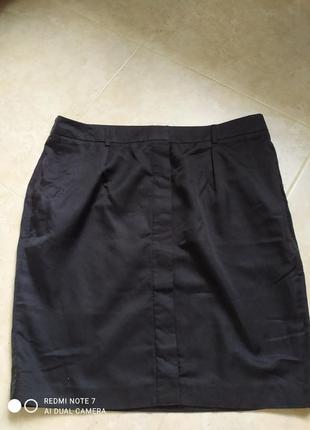 Юбка карандаш черная базовая