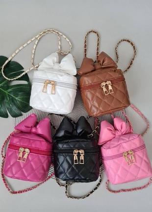 Кожаная детская сумочка