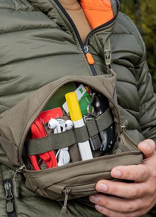 Сумка через плечо армейская m-tac companion bag small ranger green сумка поясная зеленый (9097)