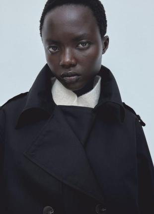 Вкорочений тренч h&m