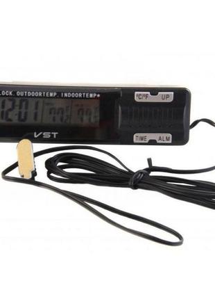 Часы-термометр vst-7065 внешний и внутренний датчик