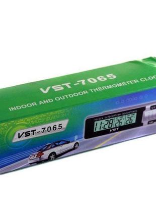 Часы-термометр vst-7065 внешний и внутренний датчик