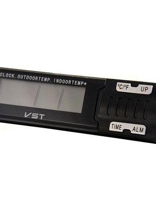 Часы-термометр vst-7065 внешний и внутренний датчик