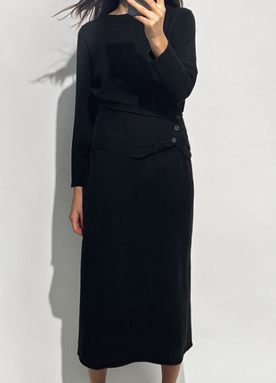 Платье Черное zara m l xl