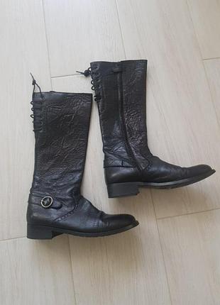 Сапоги кожаные