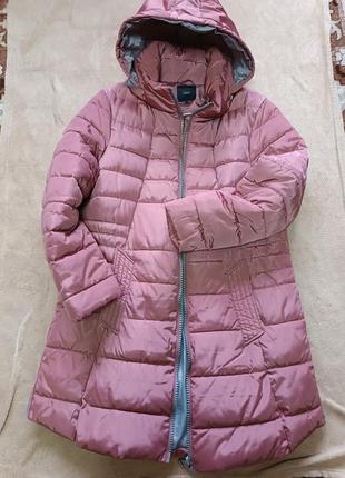 Курточка рожева з сірим