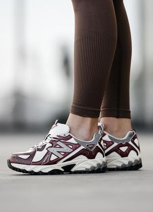 Нью беленс кроссовки бали с бордовым new balance 610