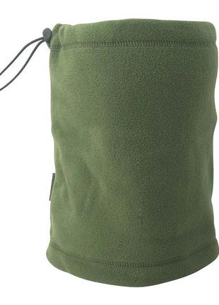 Баф флисовый тактический шарф-труба для защиты шеи от холода с эластичным шнуром dm-11