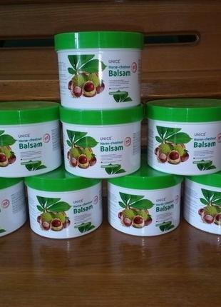 Масажний гель-бальзам unice з кінським каштаном 500 мл