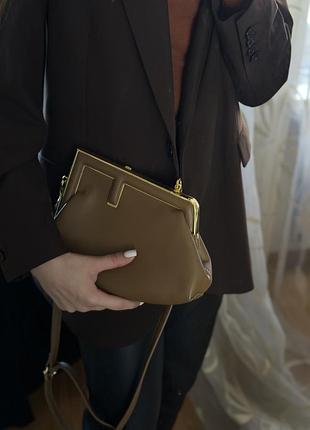 Сумка нова у стилі fendi кросбоді