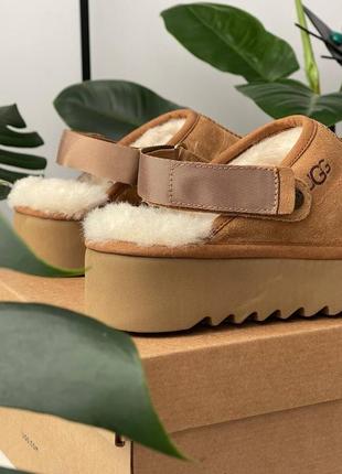 Ugg lanah clog chestnut platform