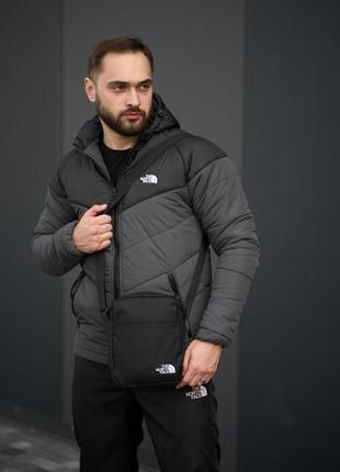 Комплект чоловічий tnf: куртка tnf + штани tnf чорні