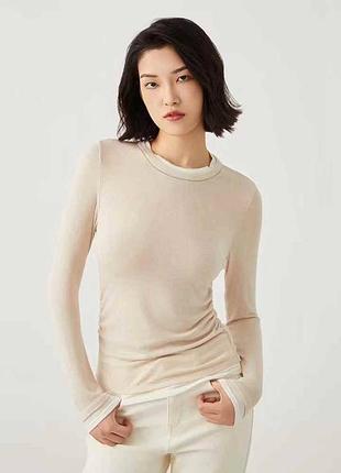 Лонгслив в стиле loro piana, качество люкс