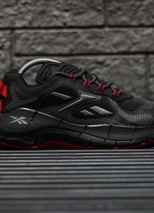 Мужские кроссовки reebok zig kinetica ii (чорно/червоні) 44