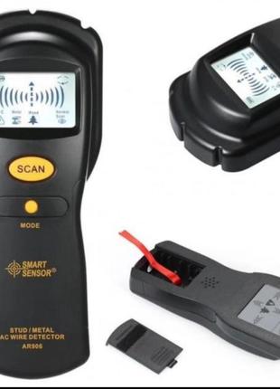 Шукач прихованої проводки та металу ar 906, детектор, індикатор, шукач, сканер4 фото