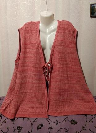 Жилет хлопковый большого размера (пог- 86 см+) 82