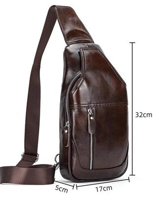 Чоловічий шкіряний слінг