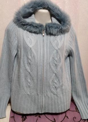 Кофта с капюшоном с ангорой (пог 48-55 см) 19