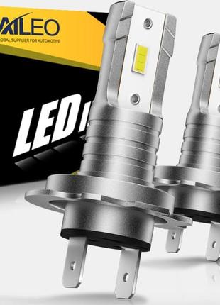 Автолампы светодиодные aileo led, н7, 12в, 50w 6500k 7500lm (2 шт.)
