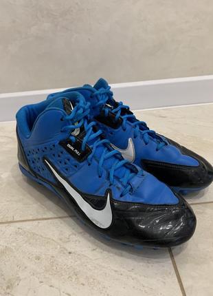 Футбольні бутси кеди кросовки сині nike