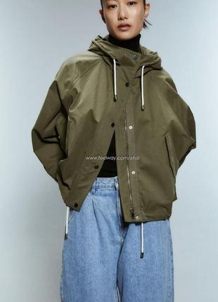 Куртка парка ветровка оверсайз от zara