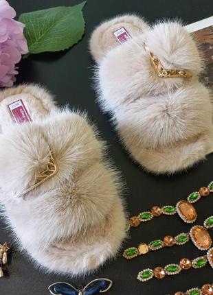 Пушистие женские тапки,пухнасті жіночі тапочки2 фото