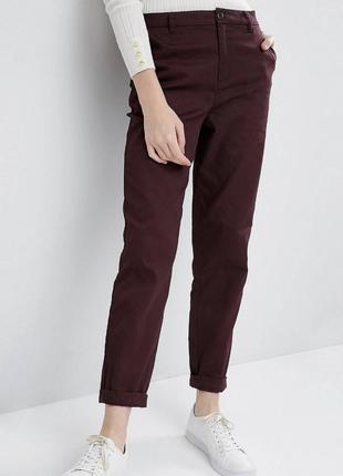 Новые asos брюки шиносы марсала