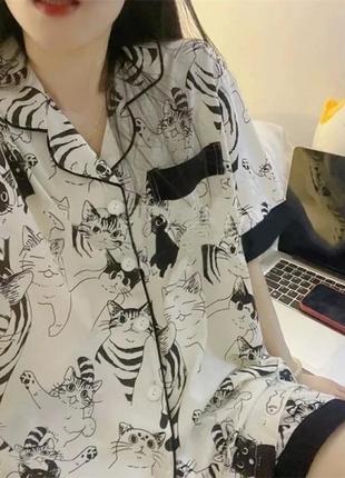 Пижама тройка хлопок в стиле zara